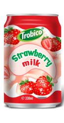 Strawberry milk alu can 330ml